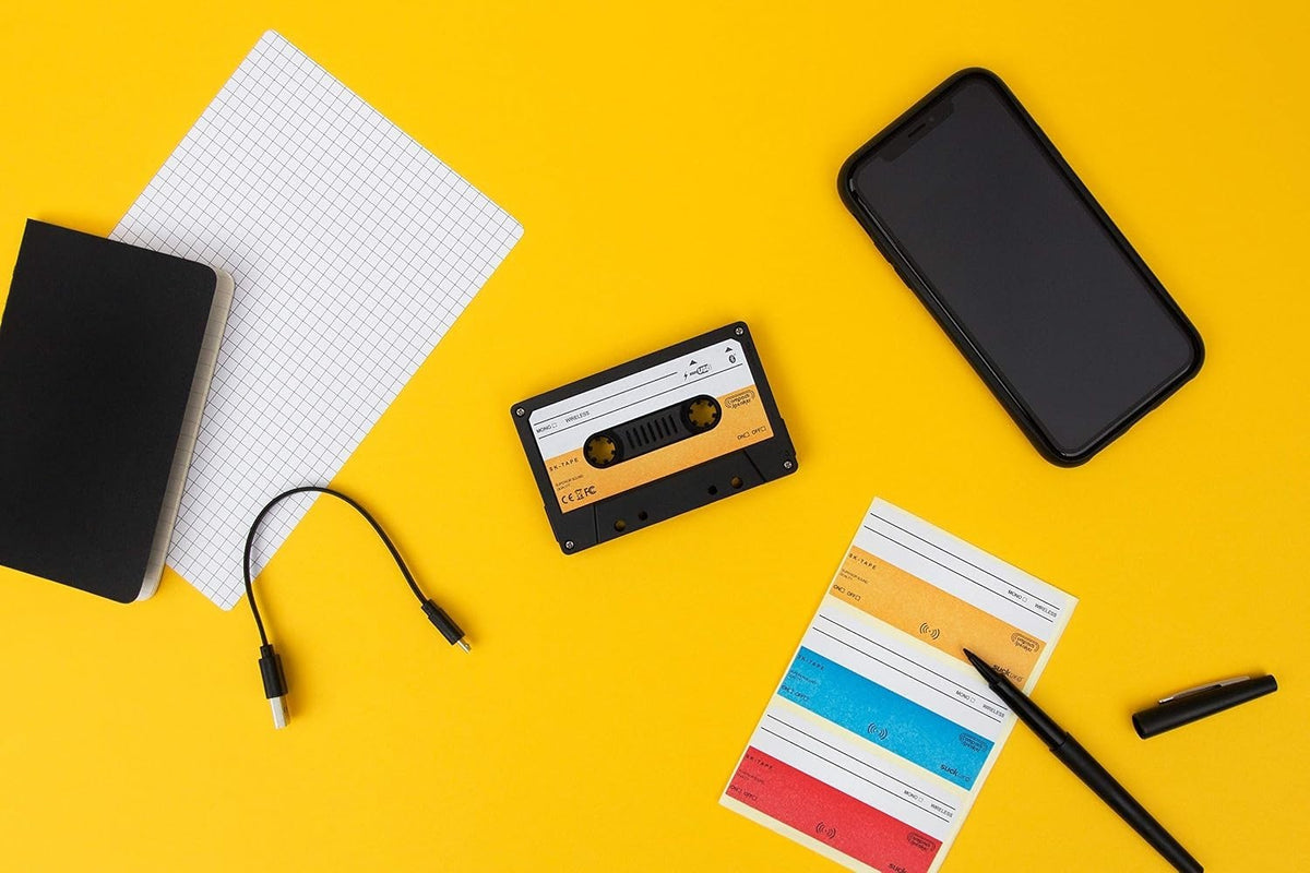 Suck UK Retro Cassette Wireless Bluetooth Speaker | Ultra-Portable Mini Speaker