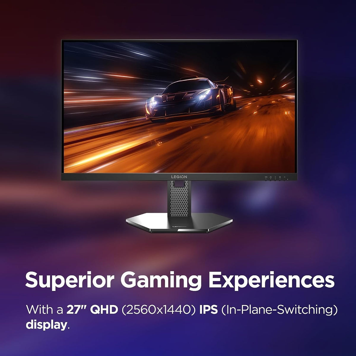 Lenovo Legion 27Q-10 Gaming Monitor 27" IPS QHD 240Hz 0.05ms 99% sRGB HDMI DP