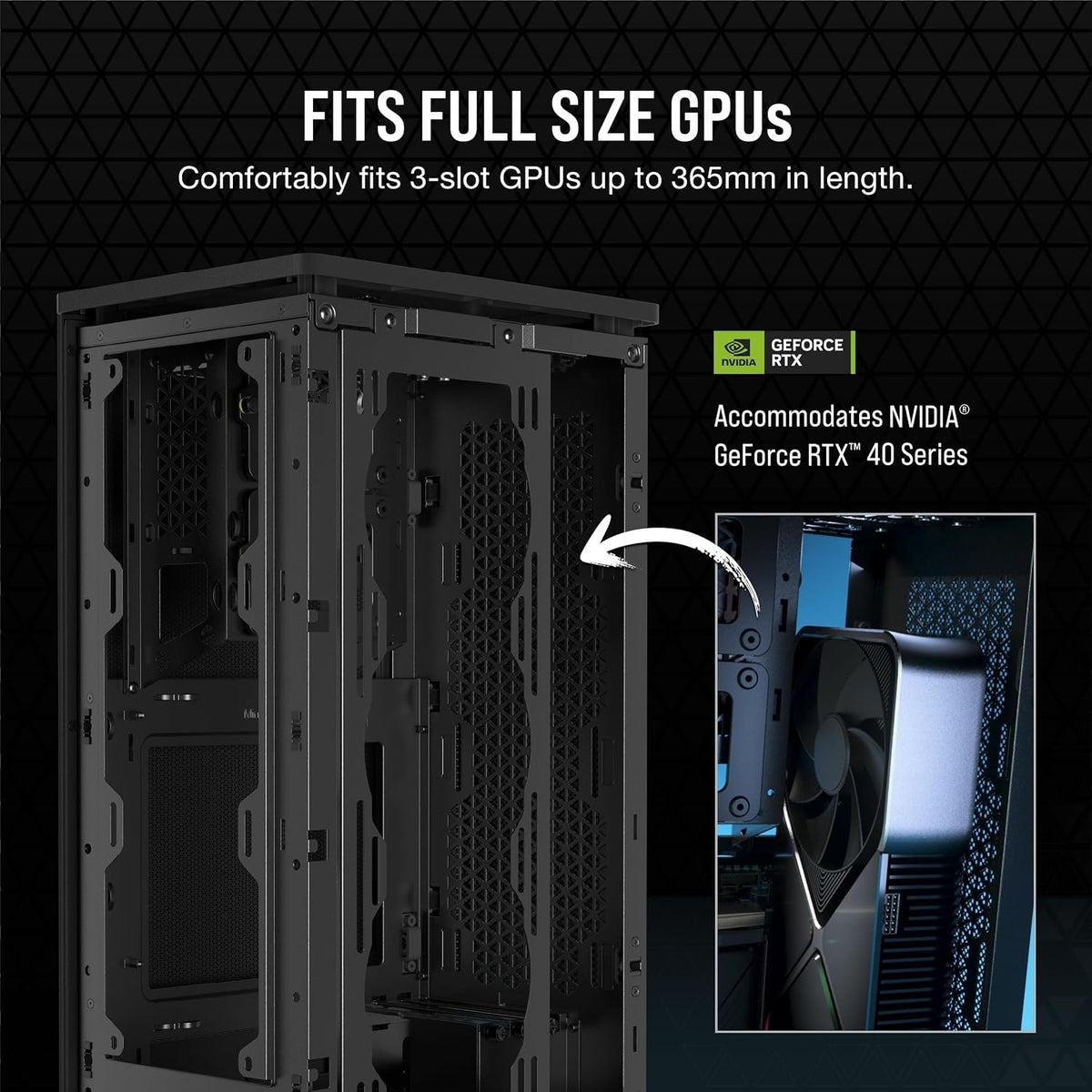 Corsair 2000D AIRFLOW Black Mini-ITX SFF PC Case | 3-Slot GPU, Steel Mesh, 360mm