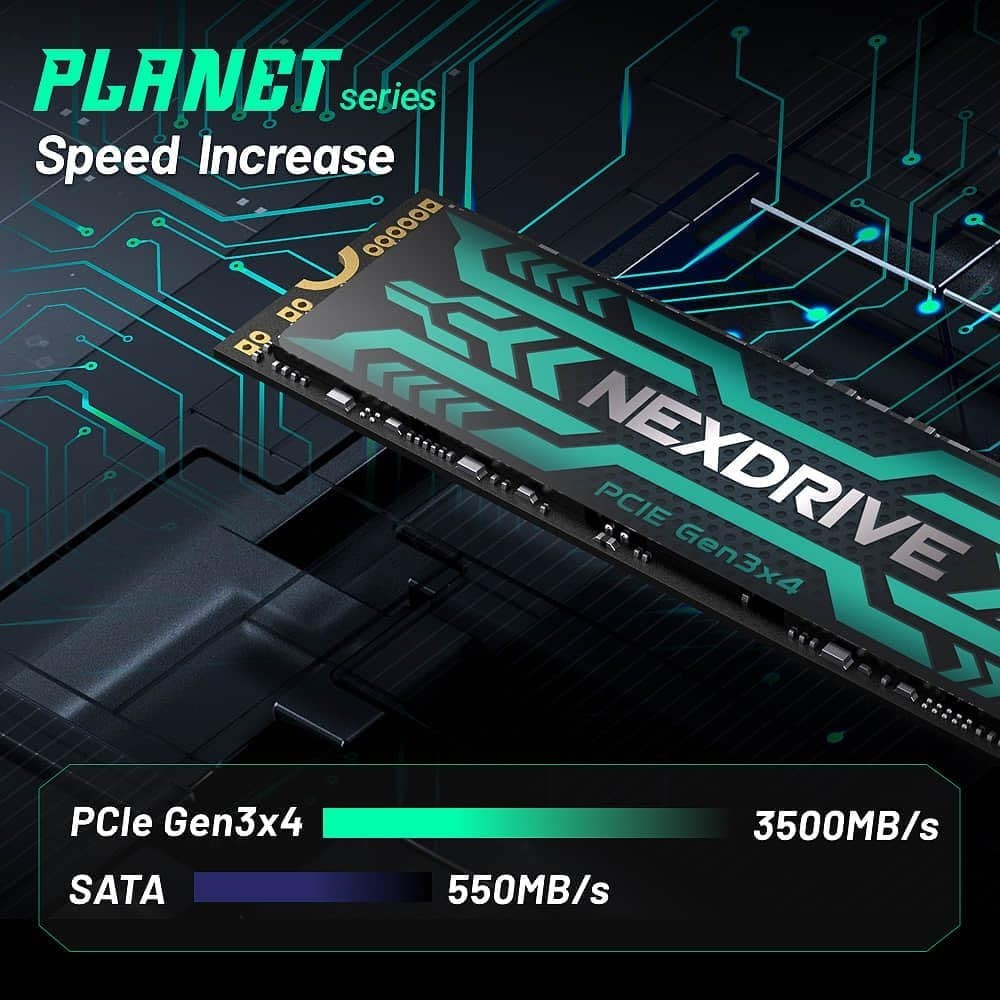 NexDrive Planet SV530 NVMe SSD | 3500MB/s | M.2 2280 | 1TB / 2TB
