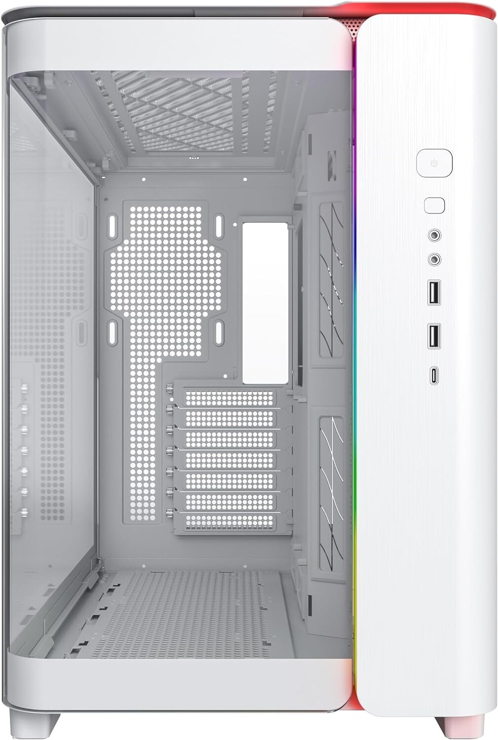 White RGB Gaming PC Ryzen5 NVIDIA RTX 5060 16GB 1TB Win 11 Premium Build Customisable