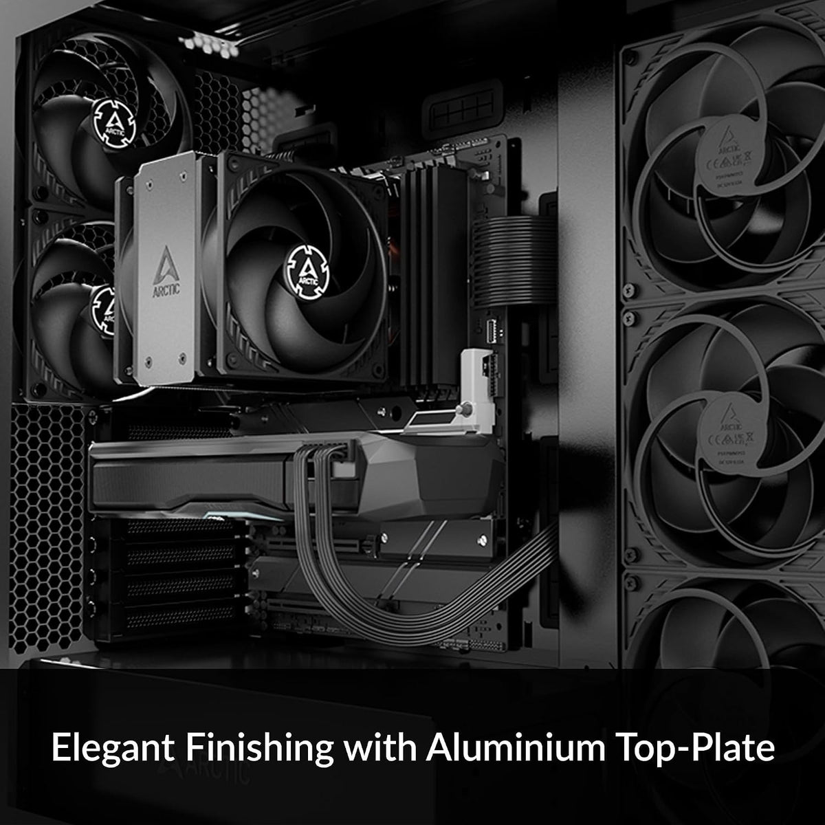 ARCTIC Freezer 36 Black CPU Cooler Push Pull Dual 120mm Fans LGA1700 AM5 New