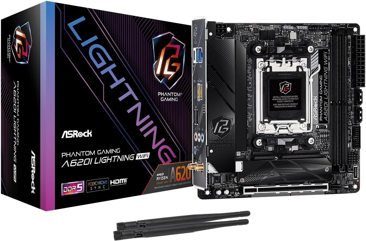 EGGY PC Mini ITX Gaming PC | DeepCool White | Ryzen 5 | RTX 5060 | 32GB DDR5 | 2TB NVMe | LCD