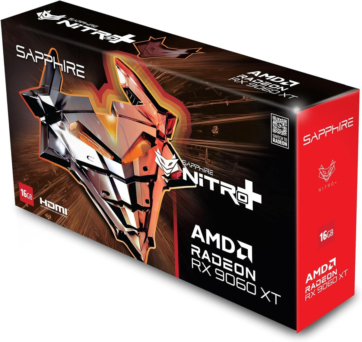 Sapphire Nitro+ AMD Radeon RX 9060 XT Gaming OC 16GB Graphics Card GPU