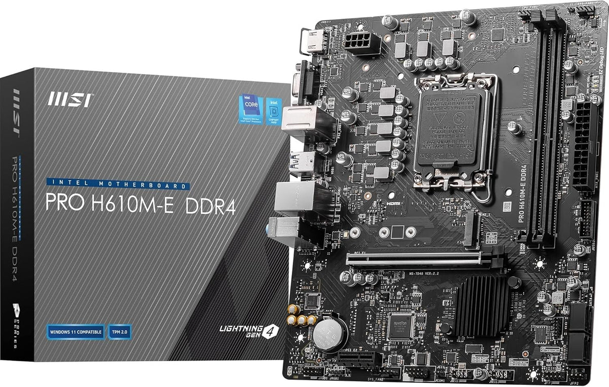 MSi H610 Home Bundle DIY Kit With Intel i3 12100 (iGPU) 16GB RAM Fully Assembled