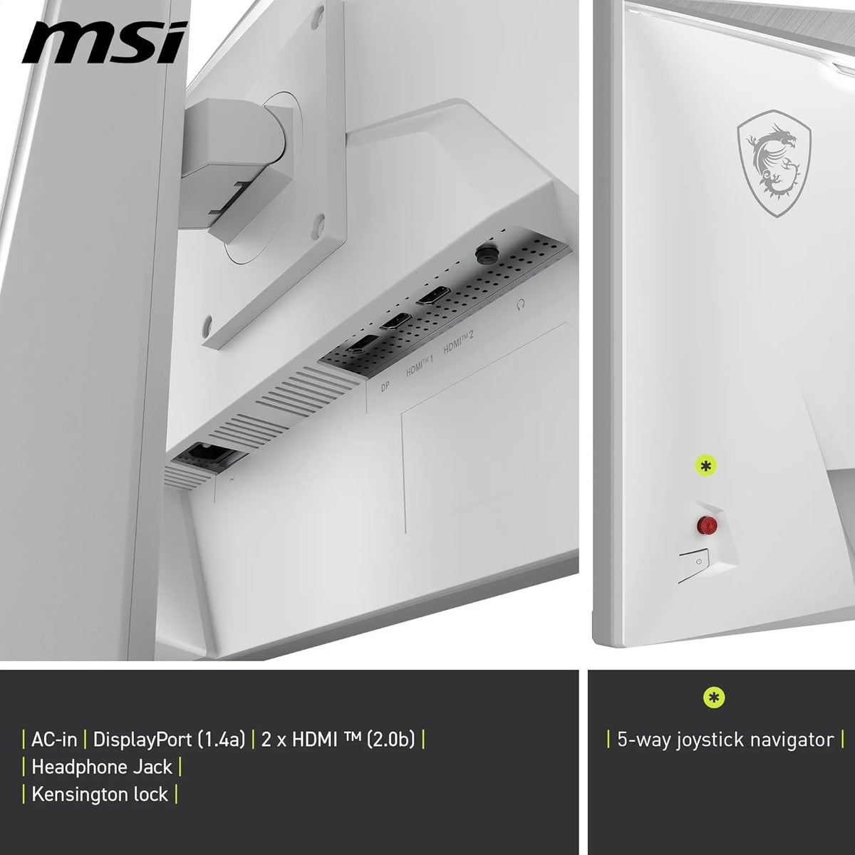MSI MAG 274QRFW E20 27" WQHD Gaming Monitor 2560x1440 Rapid IPS 200Hz 0.5ms HDR