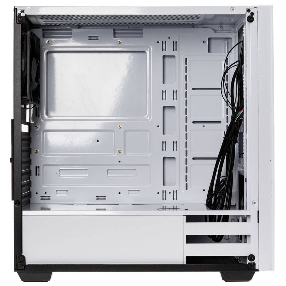 Kolink Stronghold White Midi-Tower PC Case | Tempered Glass Side Window