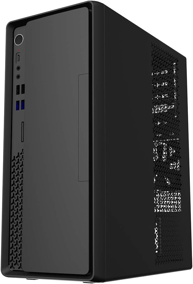 Black Home Office PC: Intel 7400 (12th Gen Alder Lake) | UHD 730 16GB | 256NMVe