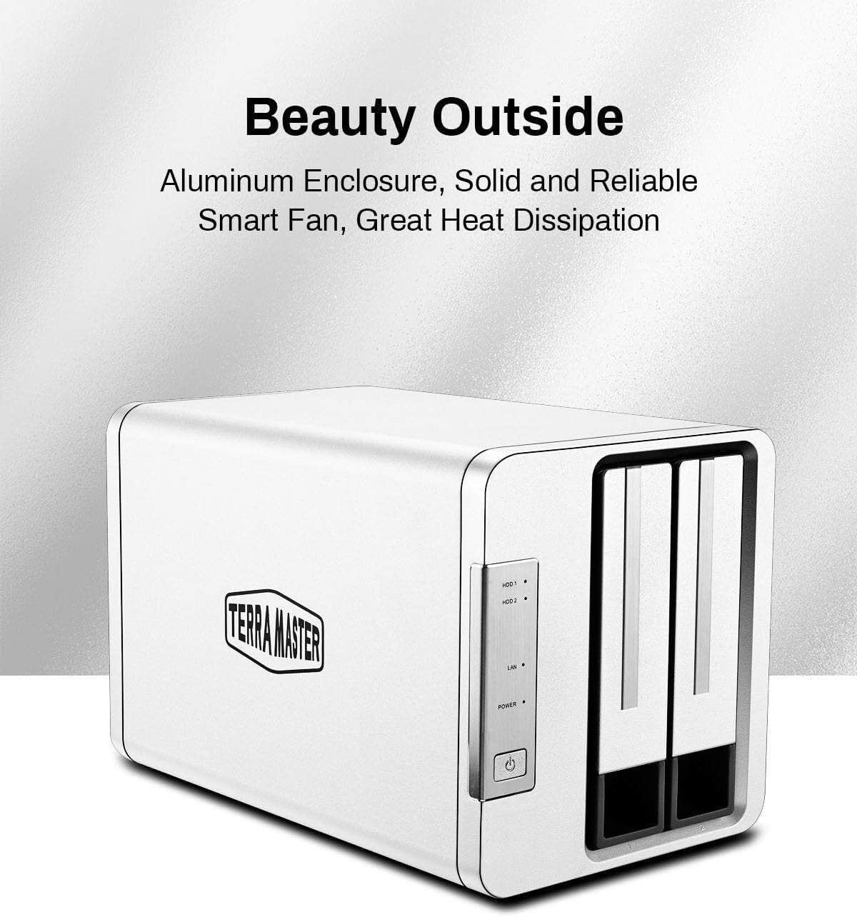 Terramaster Quad Core NAS / RAID 8TB Solid State SSD 2x4TB High Speed Storage