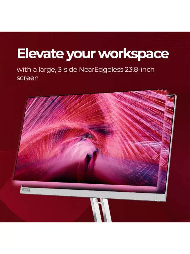 Lenovo L24e-40 23.8" FHD Monitor | Cloud Grey | 100Hz | Same Day Dispatch | HDMI