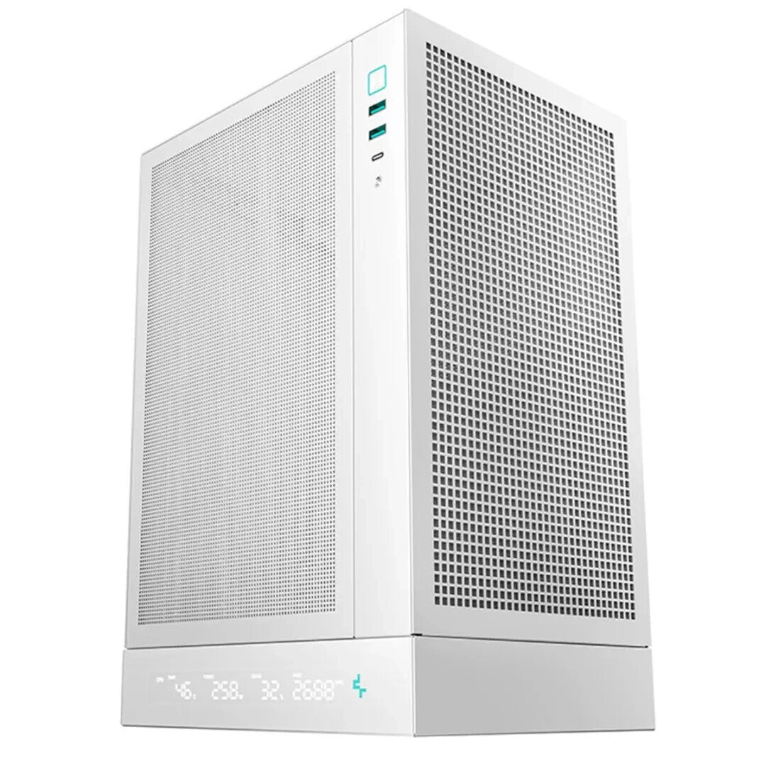 EGGY PC Mini ITX Gaming PC | DeepCool White | Ryzen 5 | RTX 5060 | 32GB DDR5 | 2TB NVMe | LCD