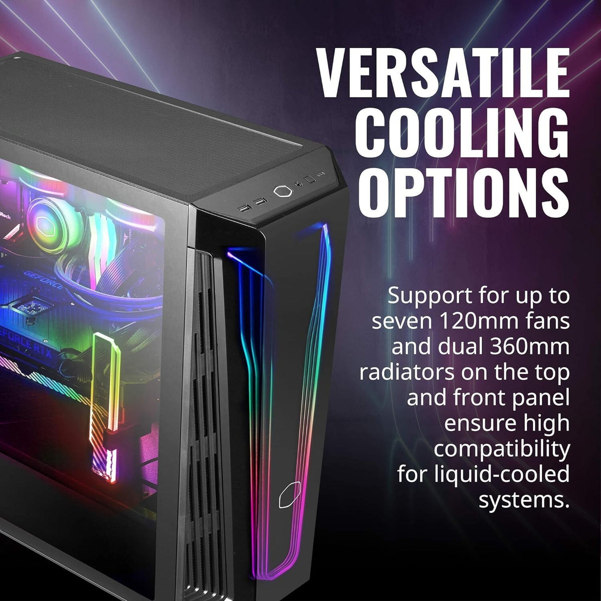 EGGY PC Cooler Master HAF 540 RGB Gaming PC | Intel or Ryzen | NVIDIA or Radeon | 16/32GB | 1TB NVMe