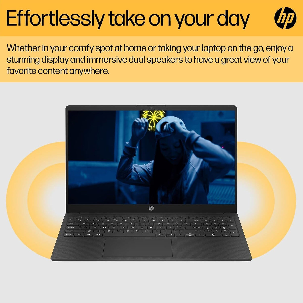 HP 15.6" Laptop AMD Ryzen 7 16GB RAM 512GB SSD Windows 11 Fast Charge FHD Jet Black