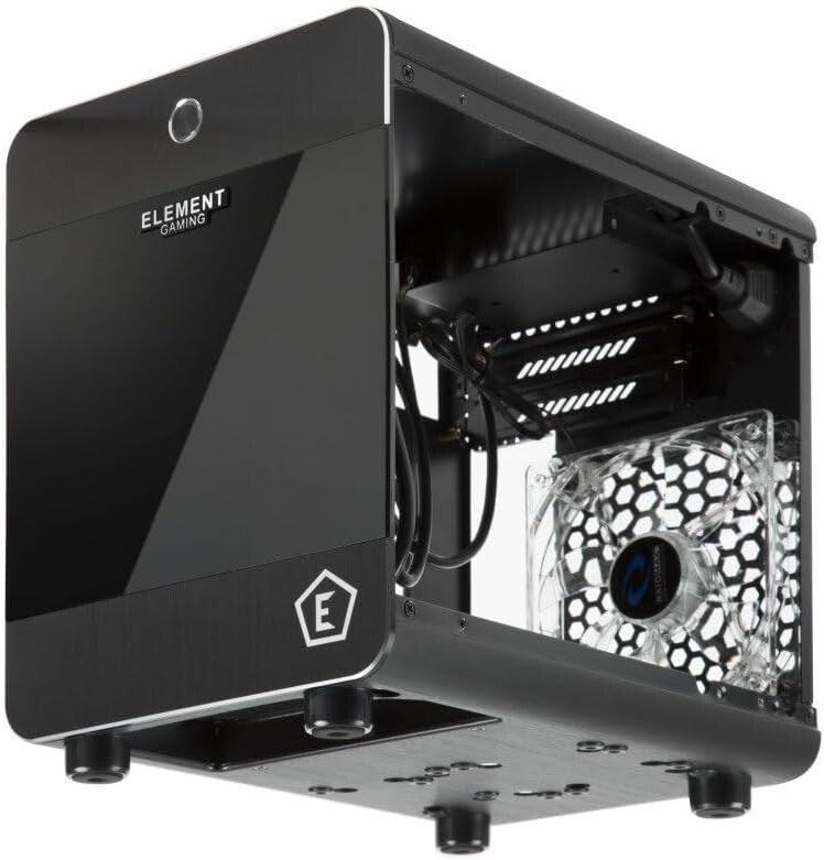 ATOMIC Gaming PC | AMD Ryzen 5 5600 | RX6600 8GB | 16GB RAM | 256GB NVMe + 1TB HDD | Mini ITX | Win 11 Pro