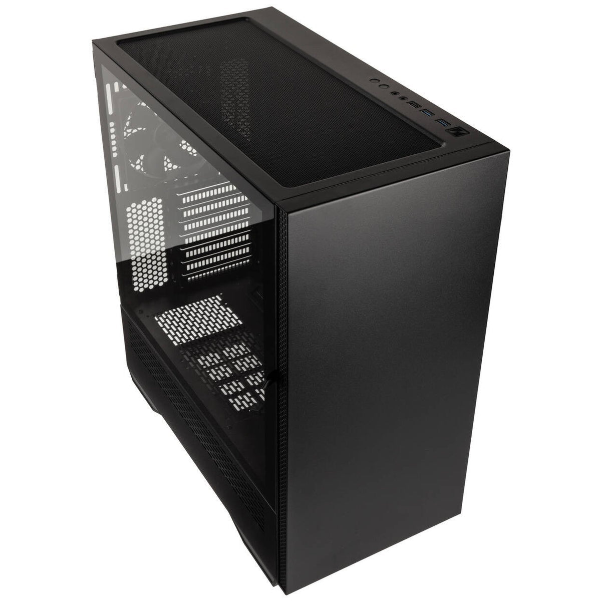 Kolink Stronghold Prime Mid Tower ATX PC Gaming Case - Black Tempered Glass