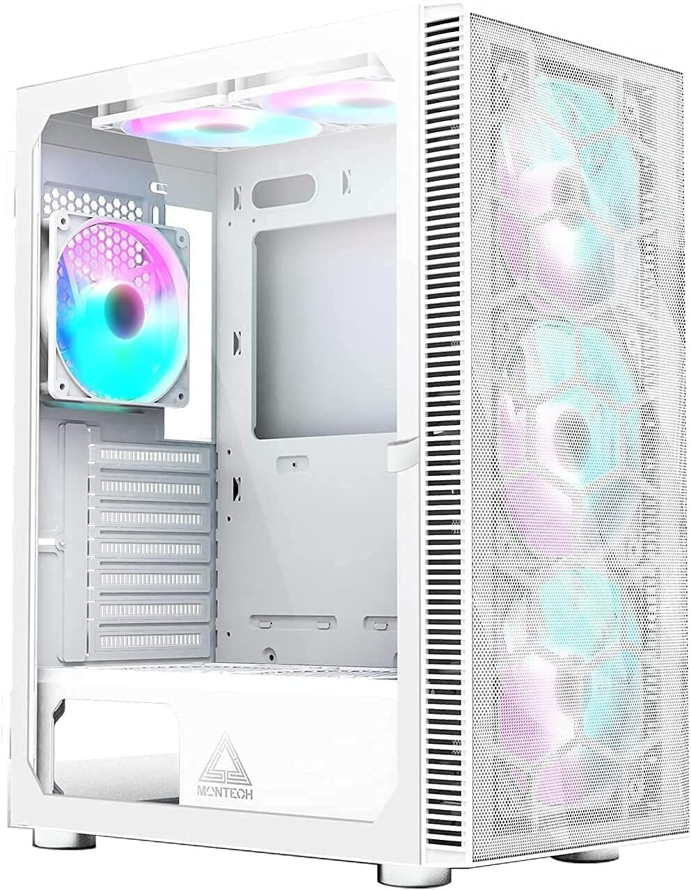AMD Ryzen 5 MESH WHITE RGB 6 Fans Gaming PC 16GB RAM 256SSD 1TB HDD