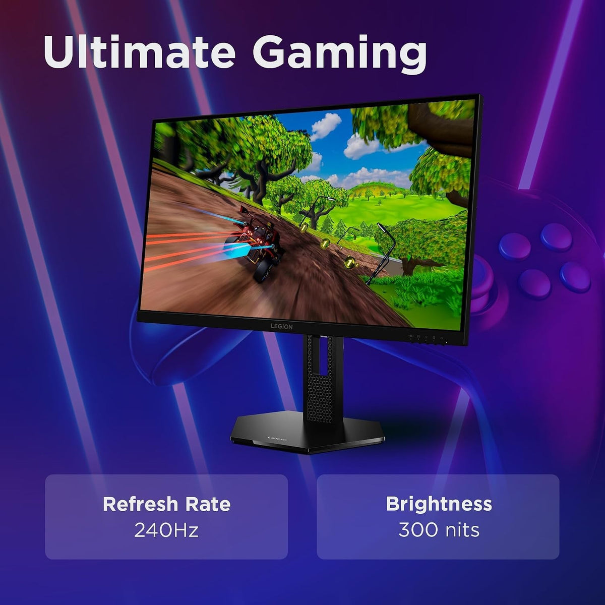 Lenovo Legion 27Q-10 Gaming Monitor 27" IPS QHD 240Hz 0.05ms 99% sRGB HDMI DP