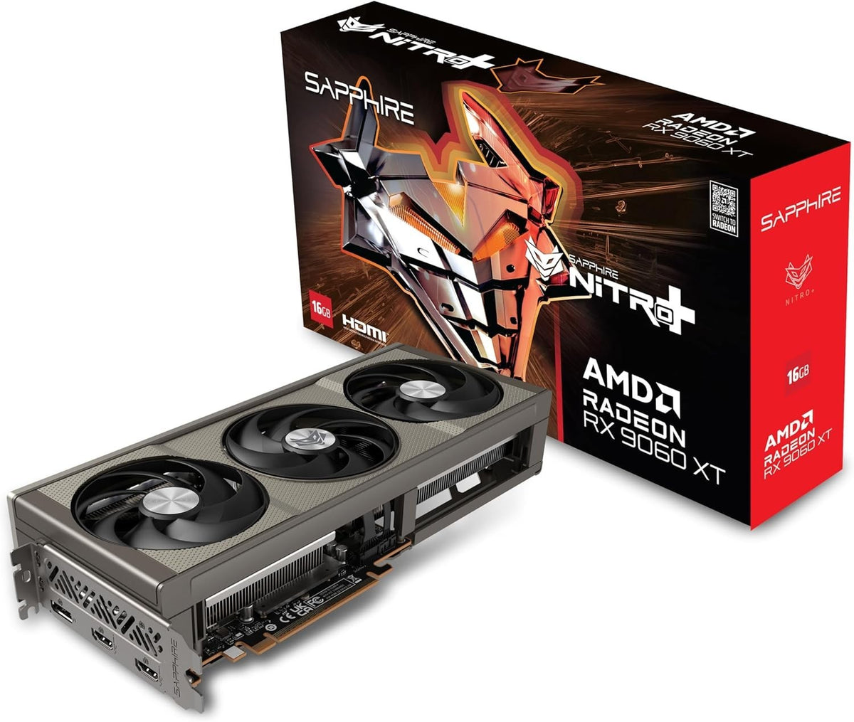 Sapphire Nitro+ AMD Radeon RX 9060 XT Gaming OC 16GB Graphics Card GPU