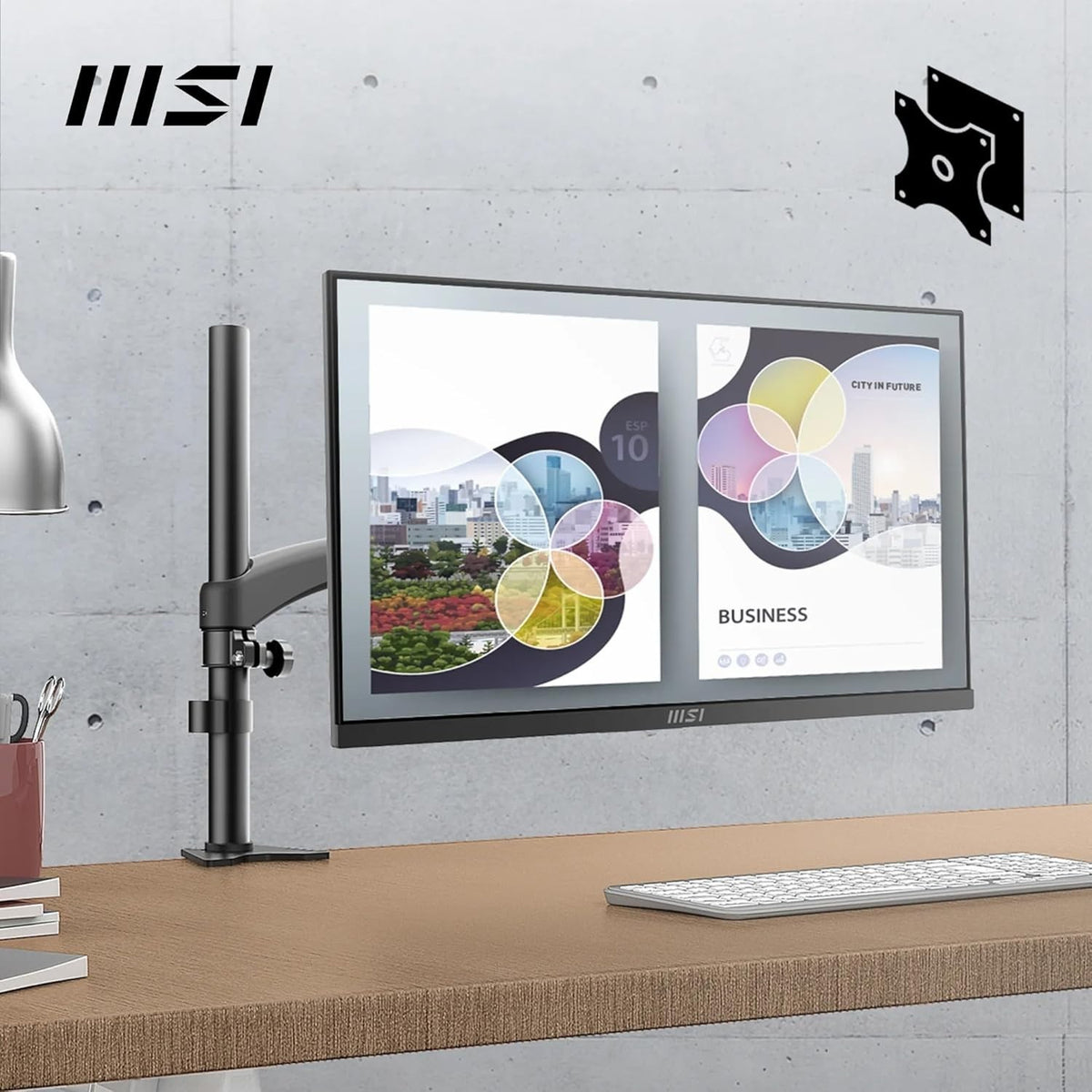 MSI PRO MP251 24.5" Full HD IPS Monitor | 100Hz | 1ms | Built-in Speakers | HDMI VGA