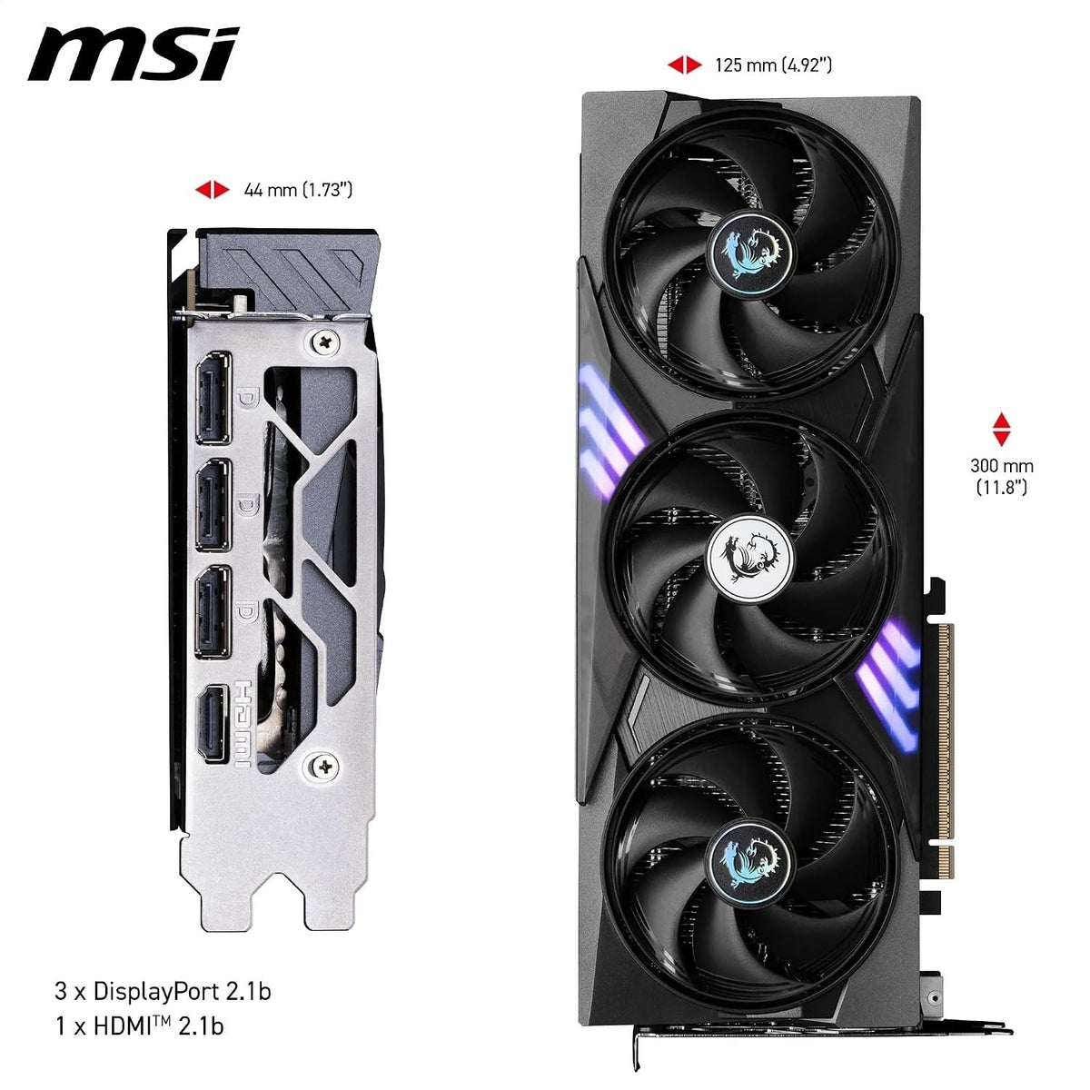 MSI GeForce RTX 5060 Ti 8G GAMING TRIO OC | 8GB GDDR7 | PCIe 5.0 | TRI FROZR 4