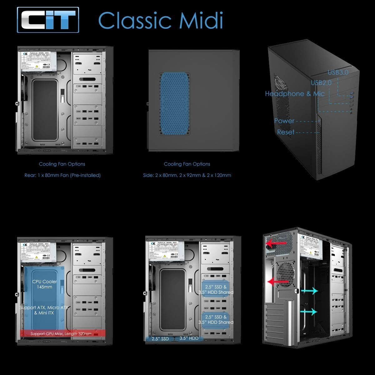 Office Desktop PC: Intel G5905 | 16GB RAM | 512GB NVMe SSD | DVD | Wi-Fi | Win 11 Pro