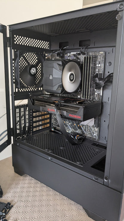 Premium Black Edition AMD Performance Gaming Workstation PC Ryzen 7 64Gb RAM 1Tb