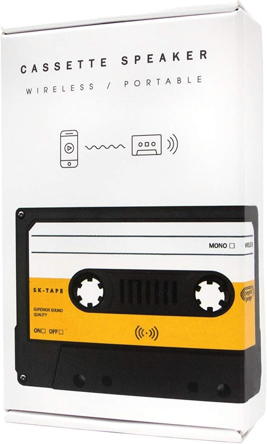 Suck UK Retro Cassette Wireless Bluetooth Speaker | Ultra-Portable Mini Speaker