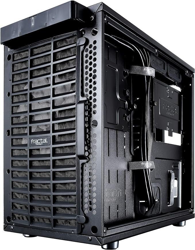 Fractal Design Nano S Window ITX Black PC Case (Glass Window Version) 2 x Fans