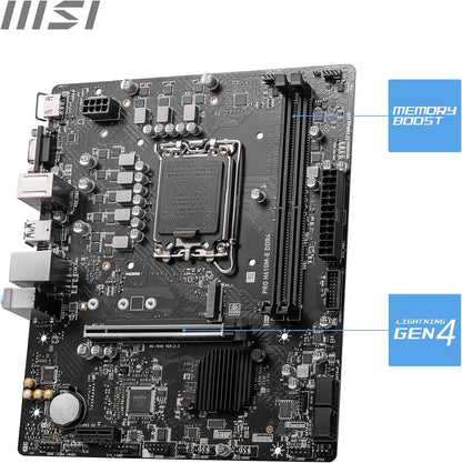 MSi H610 Home Bundle DIY Kit With Intel i3 12100 (iGPU) 16GB RAM Fully Assembled