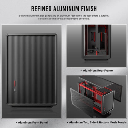 Antec Performance 1 M Black Mini ITX Gaming Case Aluminum Finish