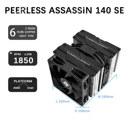 Thermalright Peerless Assassin 140 SE CPU Air Cooler Dual Tower LGA1700 AM5