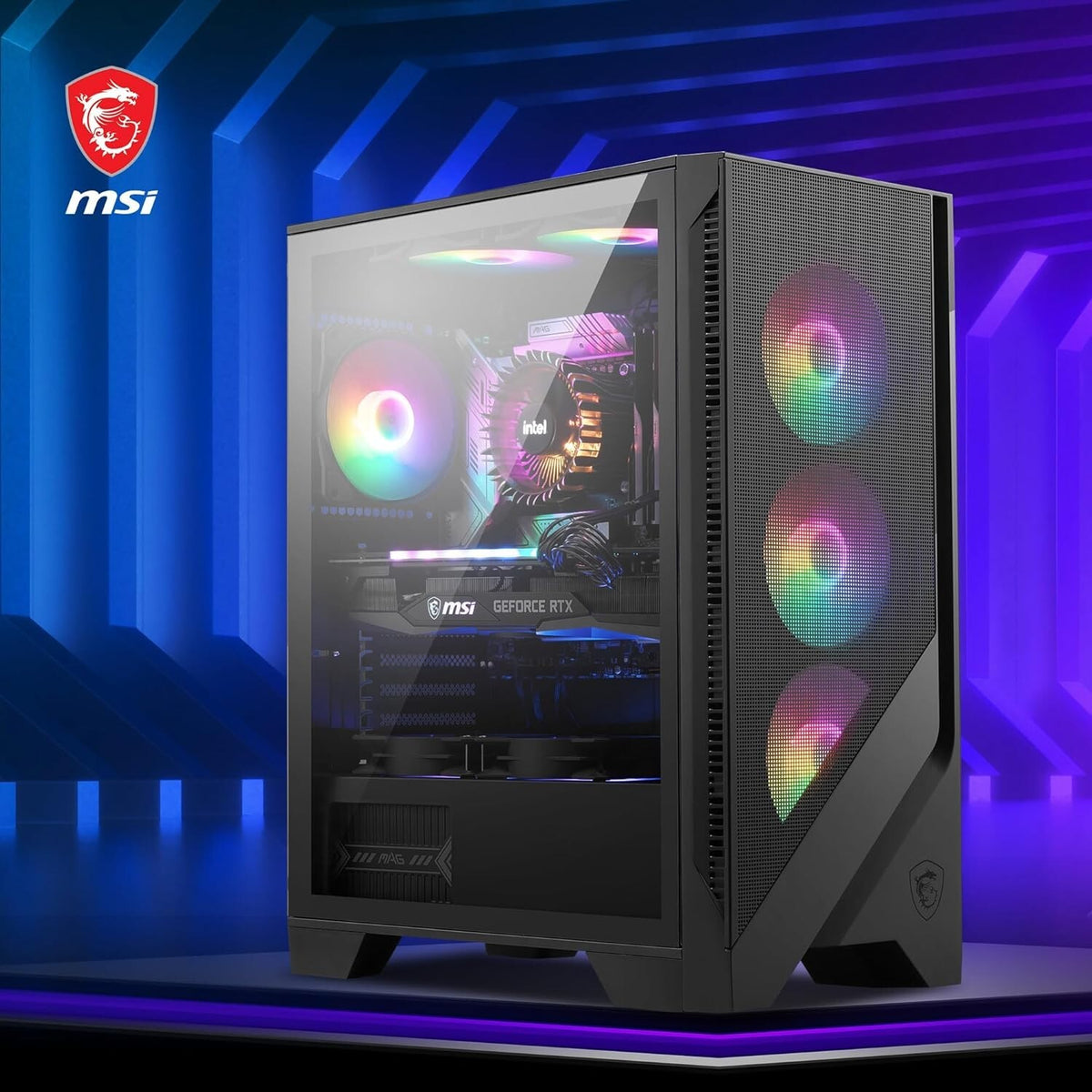 MSi MAG RGB Gaming PC Intel i5 32GB RAM 1TB NVMe RTX4060 NEW