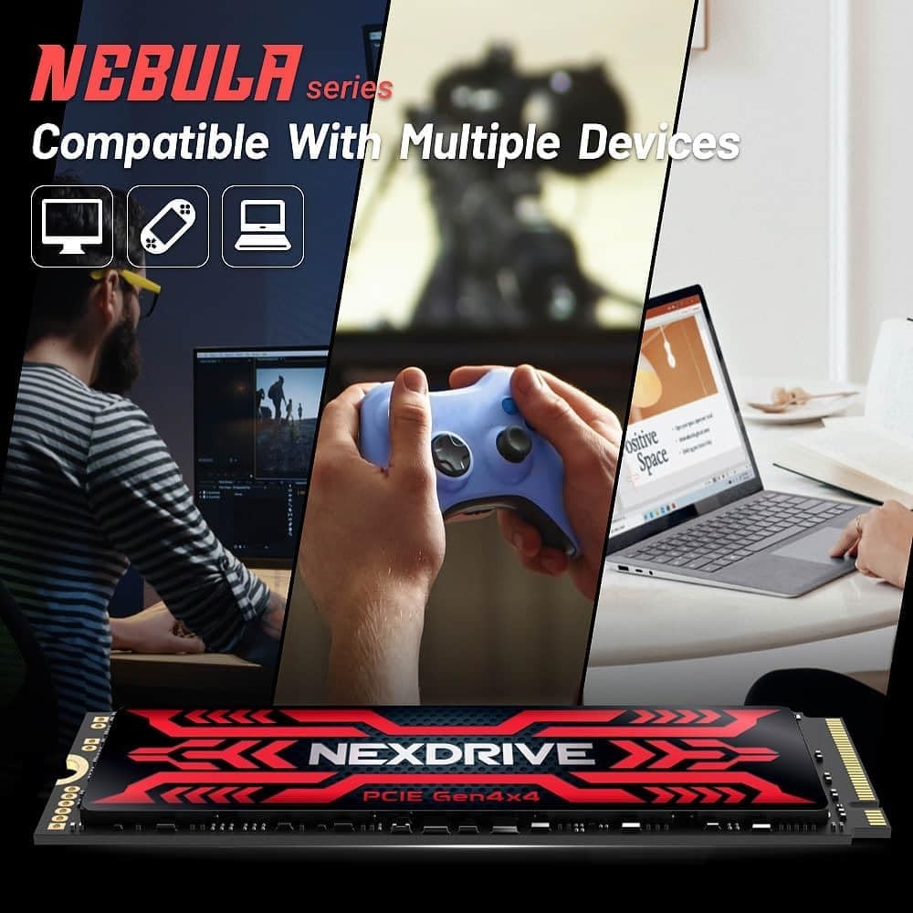 NexDrive Nebula SV800 Gen 4 NVMe SSD | 7100MB/s | M.2 2280 | 1TB / 2TB