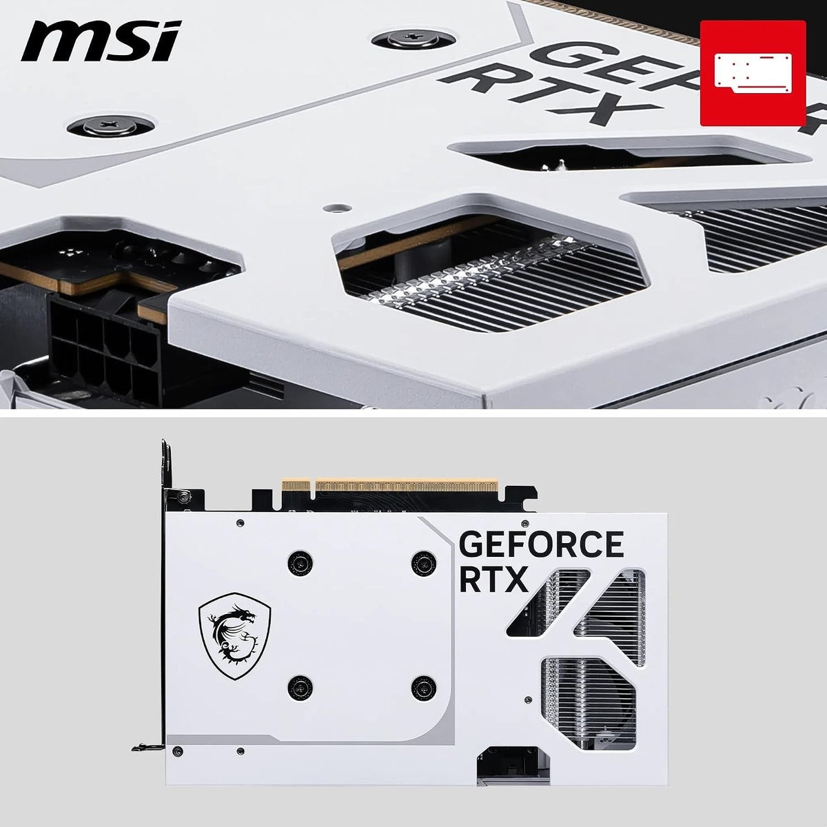 MSI GeForce RTX 5060 8G VENTUS 2X OC White Graphics Card 8GB GDDR7 GPU