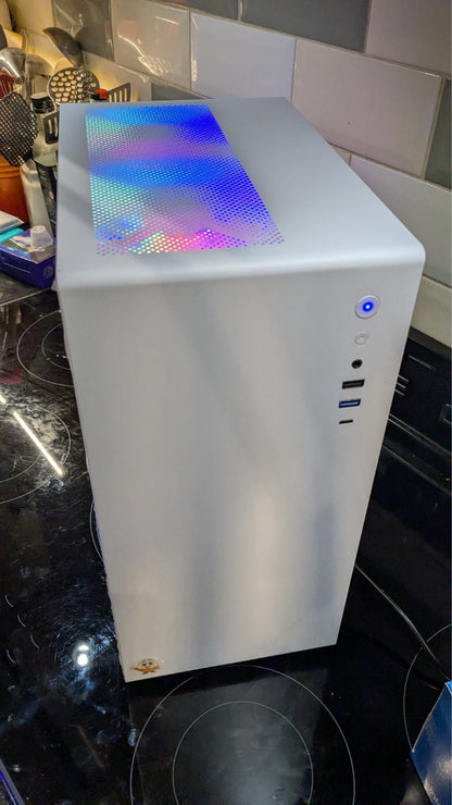 Zenith White RGB Budget Gaming PC Intel Core i5 NVIDIA GPU 16GB RAM