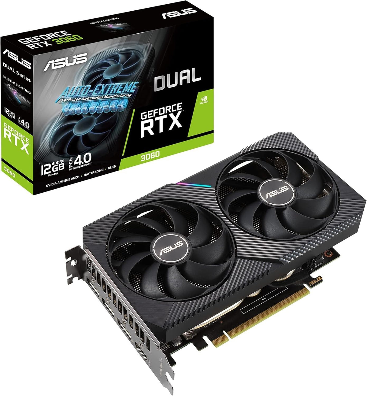ASUS Dual GeForce RTX 3060 V2 OC Edition 12GB GDDR6 Graphics Card NEW SEALED