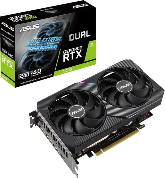 ASUS Dual GeForce RTX 3060 V2 OC Edition 12GB GDDR6 Graphics Card NEW SEALED