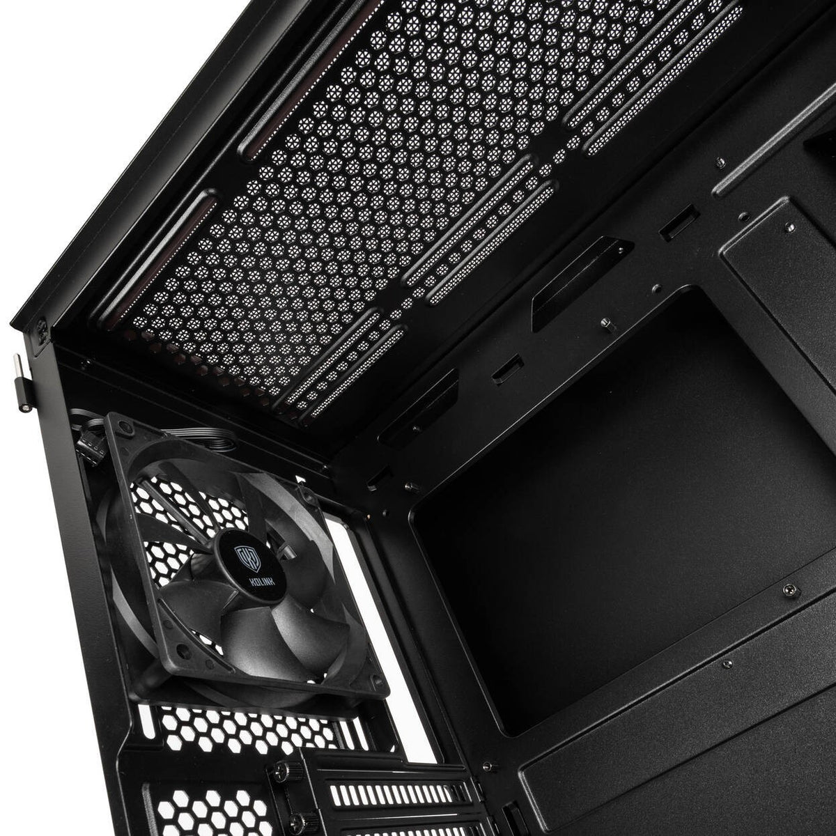 Kolink Stronghold Prime Mid Tower ATX PC Gaming Case - Black Tempered Glass