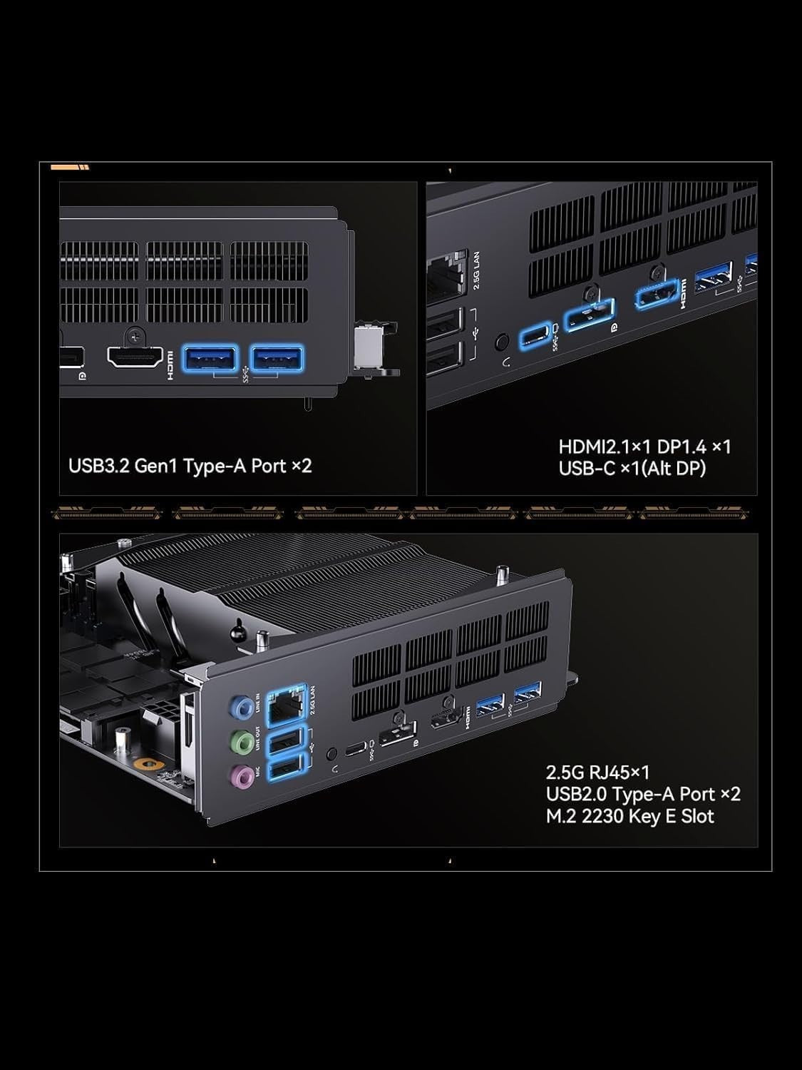 MINISFORUM BD790i ITX Board + AMD Ryzen 9 7945HX 16C/32T CPU PCIe 5.0 x16 WiFi