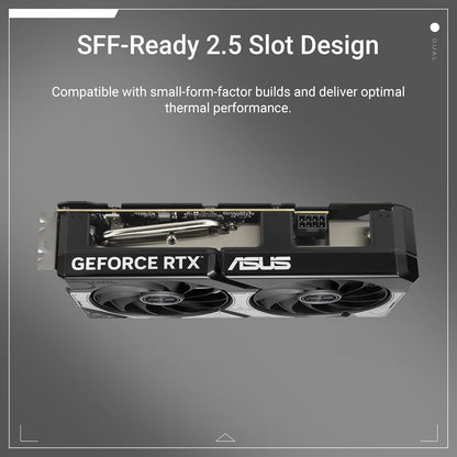 ASUS Dual GeForce RTX 5060 Ti OC 8GB Graphics Card - GDDR7, PCIe 5.0, VR Ready