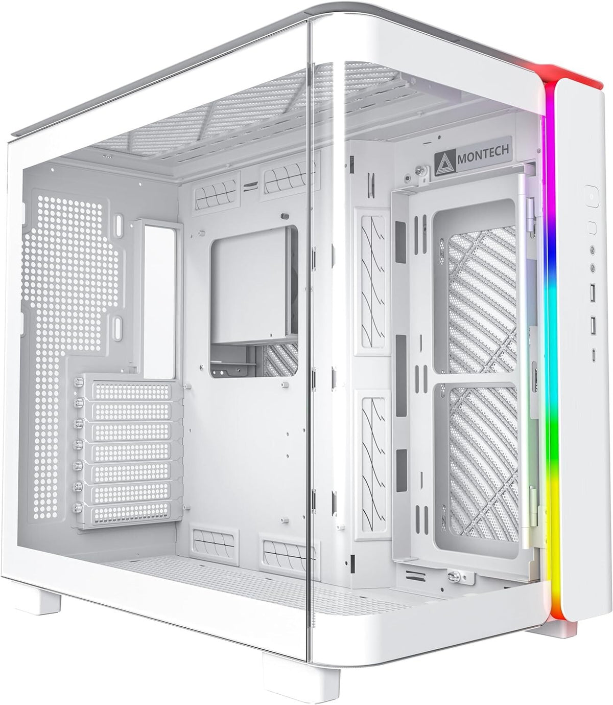 White RGB Gaming PC Ryzen5 NVIDIA RTX 5060 16GB 1TB Win 11 Premium Build Customisable