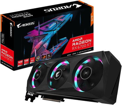Gigabyte AORUS Radeon RX 6700 XT ELITE 12GB GDDR6 Ray-Tracing Graphics Card, RDN