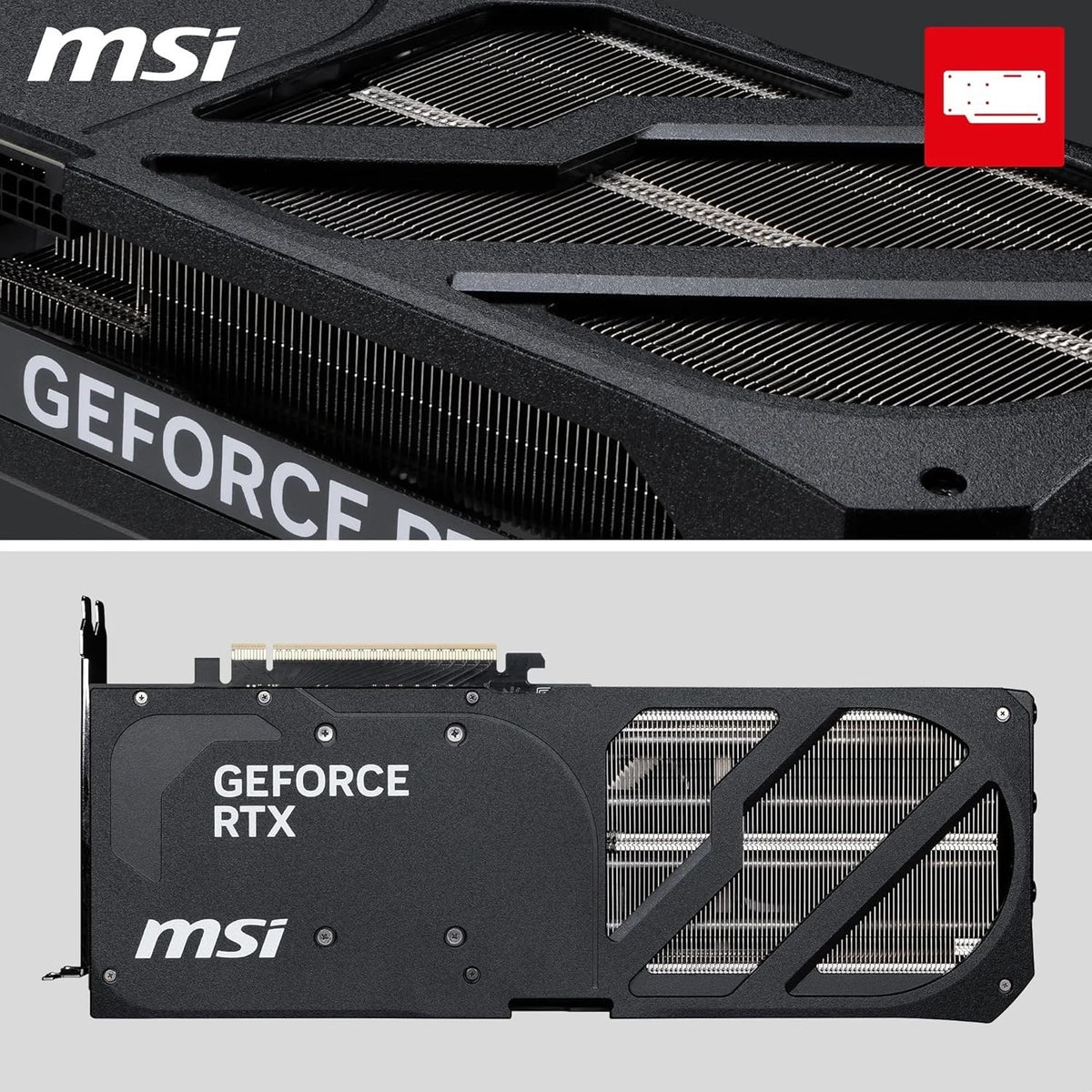 MSI GeForce RTX 5080 SHADOW 3X 16GB GDDR7 Graphics Card PCIe 5.0 GPU