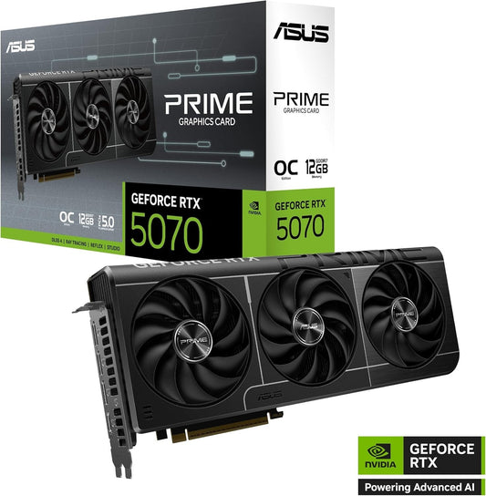 Eggy PC | ASUS Prime GeForce RTX 5070 12GB GDDR7 OC - PCIe 5.0 - Axial-tech