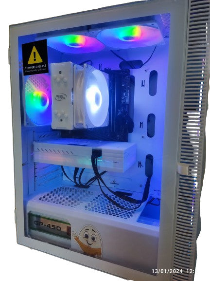 AMD Ryzen 5 MESH WHITE RGB 6 Fans Gaming PC 16GB RAM 256SSD 1TB HDD