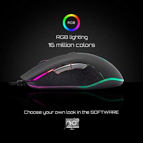 White Shark Gaming Pro RGB Octavius Mouse 6400DPI RGB USB