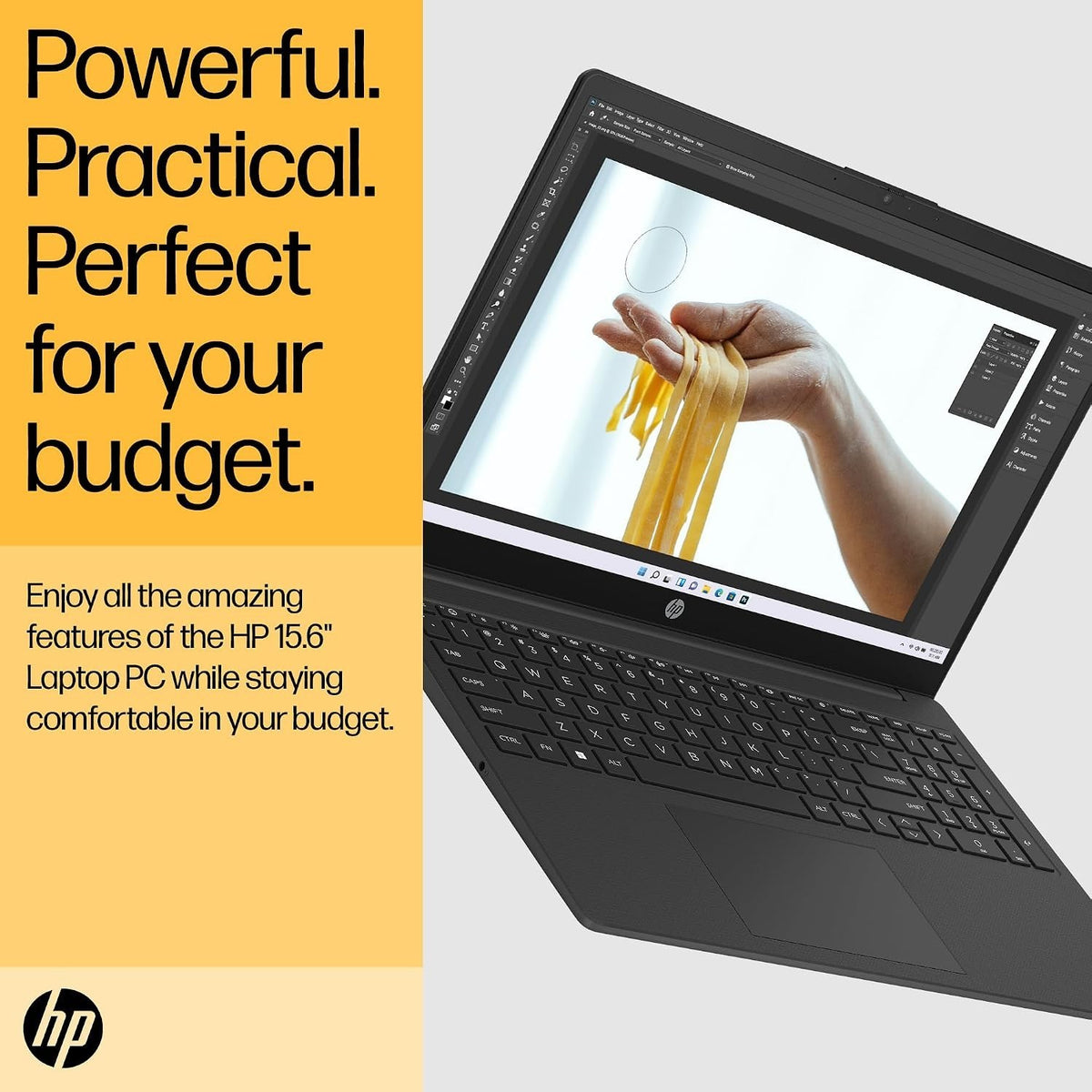 HP 15.6" Laptop AMD Ryzen 7 16GB RAM 512GB SSD Windows 11 Fast Charge FHD Jet Black