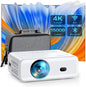 Mini Projector with WiFi and Bluetooth, Native 1080P, 4K Supported, ClokoWe  UK