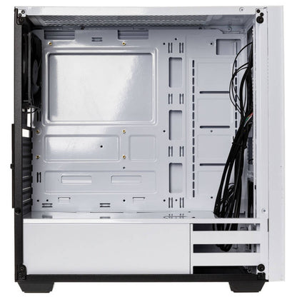 Kolink Stronghold White Midi-Tower PC Case | Tempered Glass Side Window