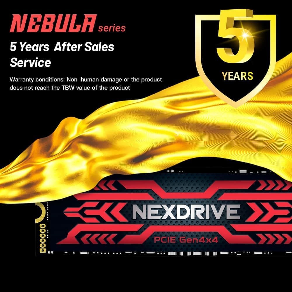 NexDrive Nebula SV800 Gen 4 NVMe SSD | 7100MB/s | M.2 2280 | 1TB / 2TB
